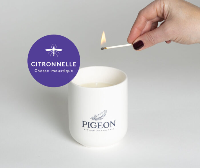 Bougie cire de soya - Citronnelle estivale