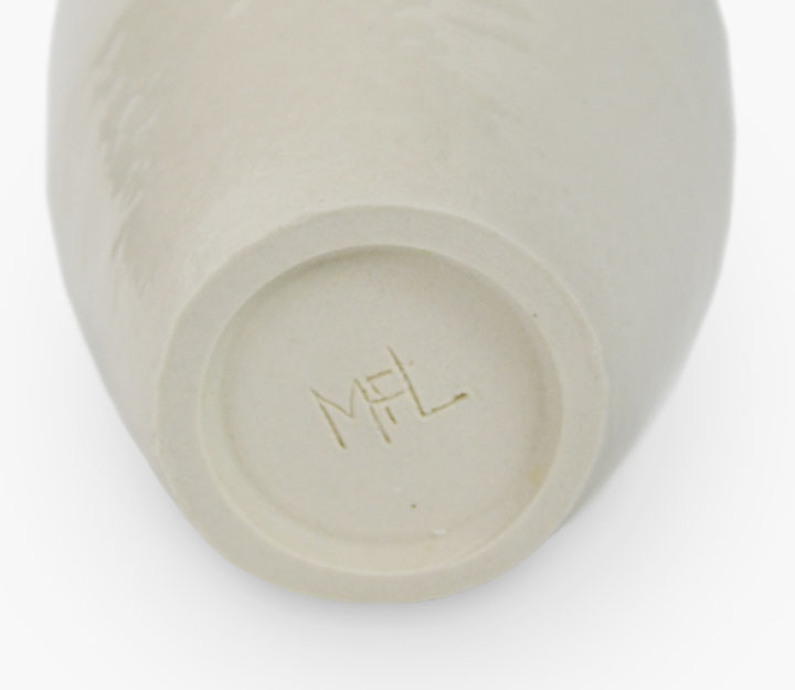 Gobelet en porcelaine peint à la main - Bougie cassis + thym – Image 4