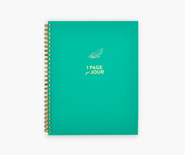 Carnet de notes spirale - 1 page par jour