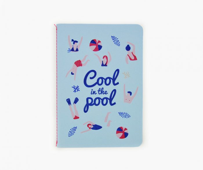 Carnet de notes cousu - Cool in the Pool