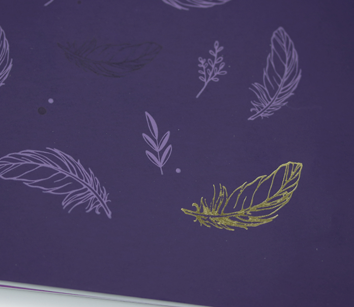 Carnet de notes cousu - Plumes – Image 2