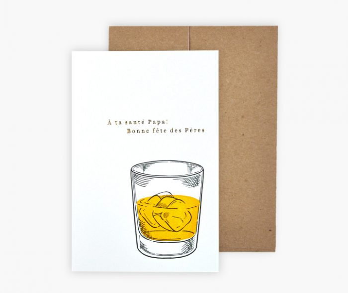 Carte de souhaits - Scotch À ta santé papa !