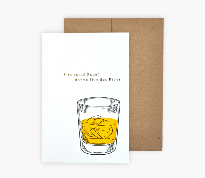 Carte de souhaits - Scotch À ta santé papa !