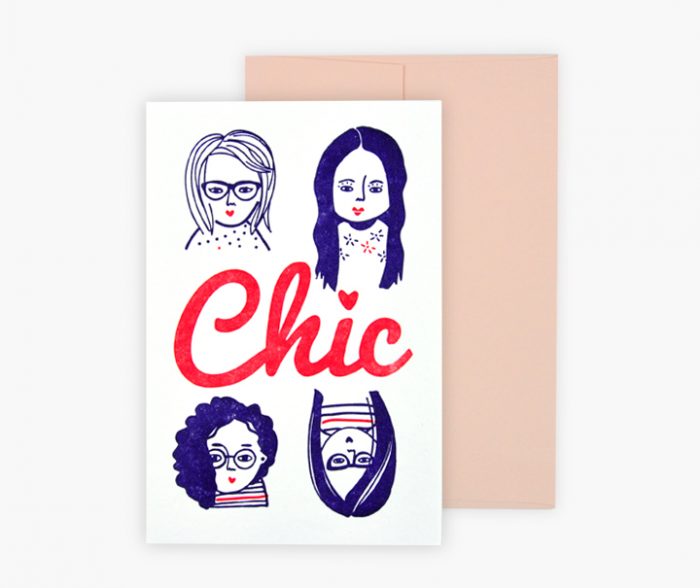 Carte de souhaits - Chic