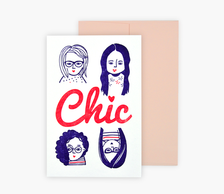 Carte de souhaits - Chic