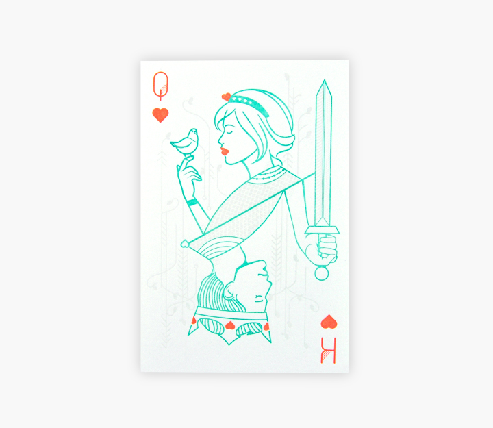 Carte de souhaits - Dame de Coeur – Image 3