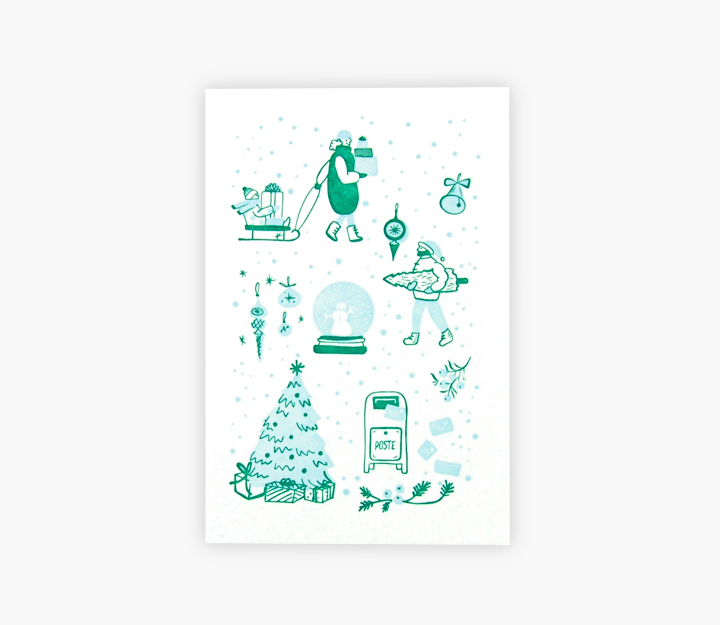 Carte de souhaits - En route vers les Fêtes – Image 3