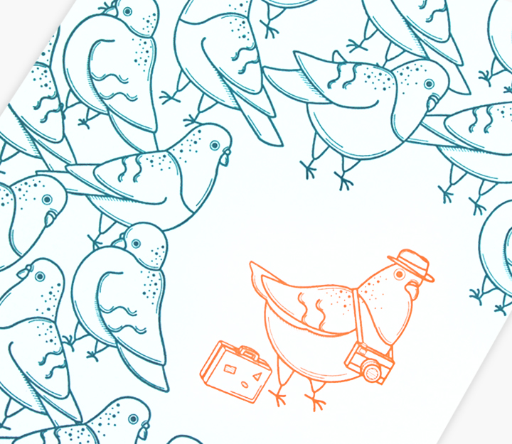 Carte de souhaits - Pigeon voyageur – Image 2