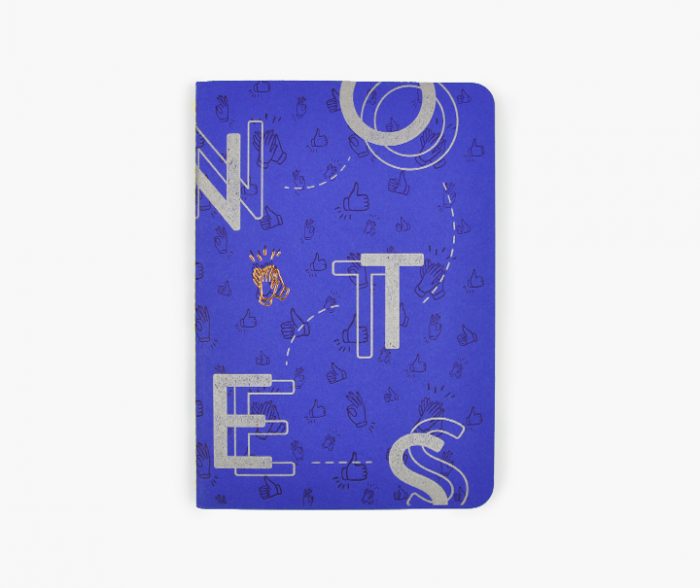 Carnet de notes cousu - NOTES (Indigo)