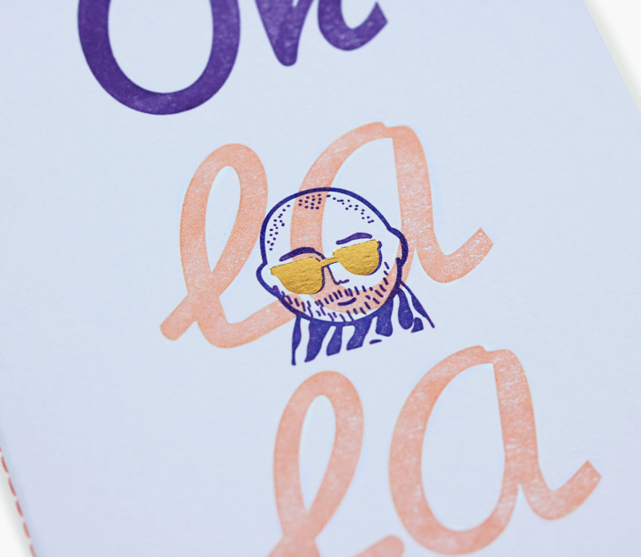 Carnet de notes cousu - Oh La La (Lilas) – Image 2