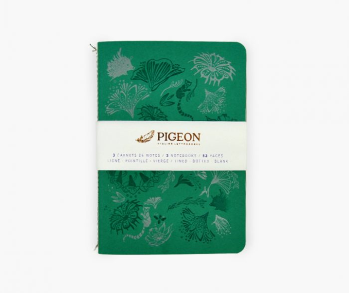 Carnets de notes cousus - Trio Botanique