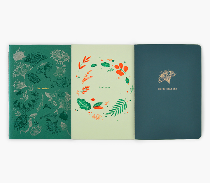 Carnets de notes cousus - Trio Botanique – Image 2
