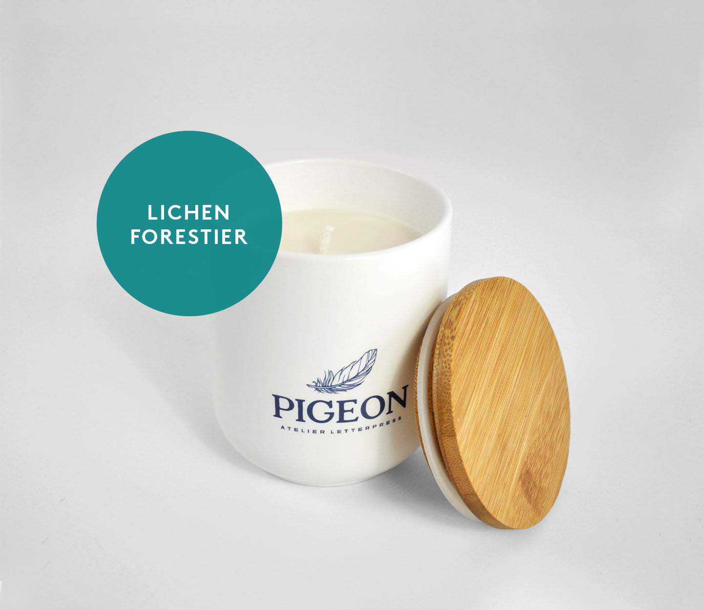Bougie cire de soya - Lichen forestier
