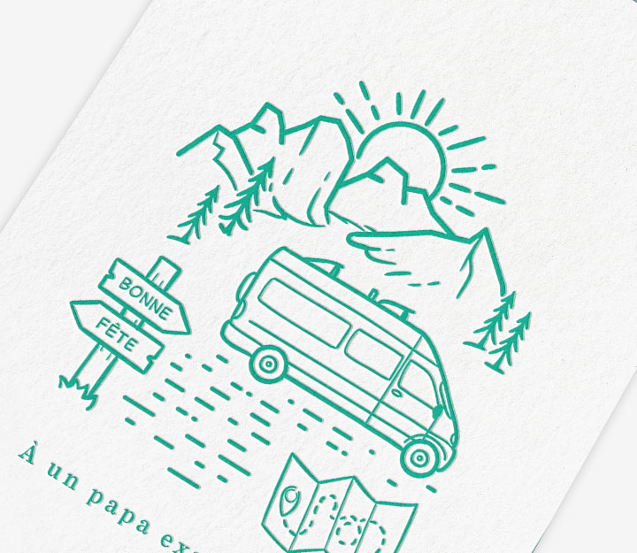 carte de souhait fête des pères
