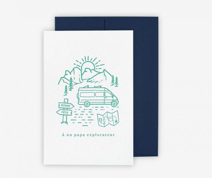 carte de souhait fête des pères