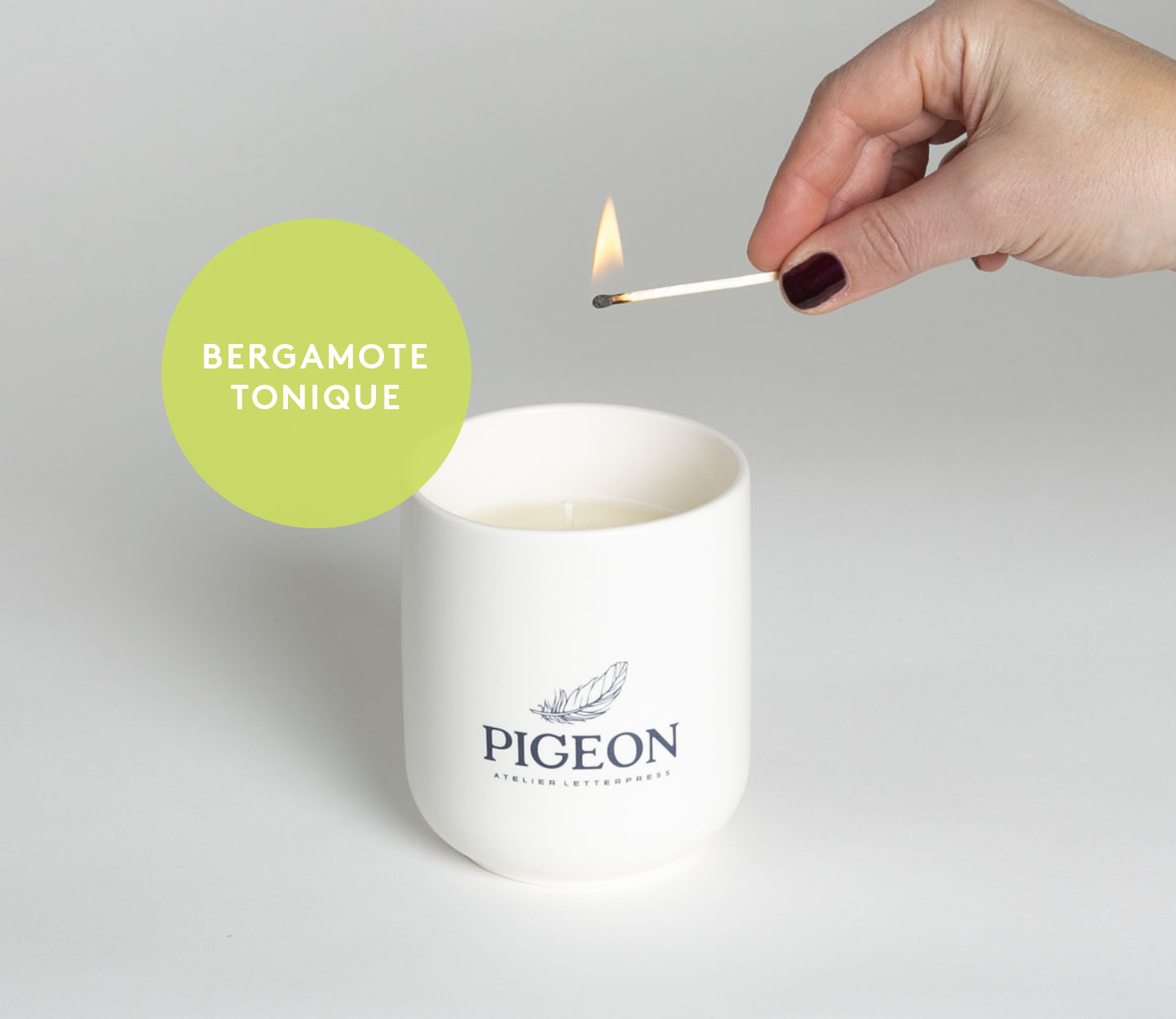 Bougie cire de soya - Bergamote Tonique
