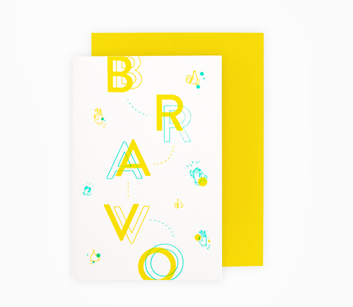 Carte de souhaits - BRAVO
