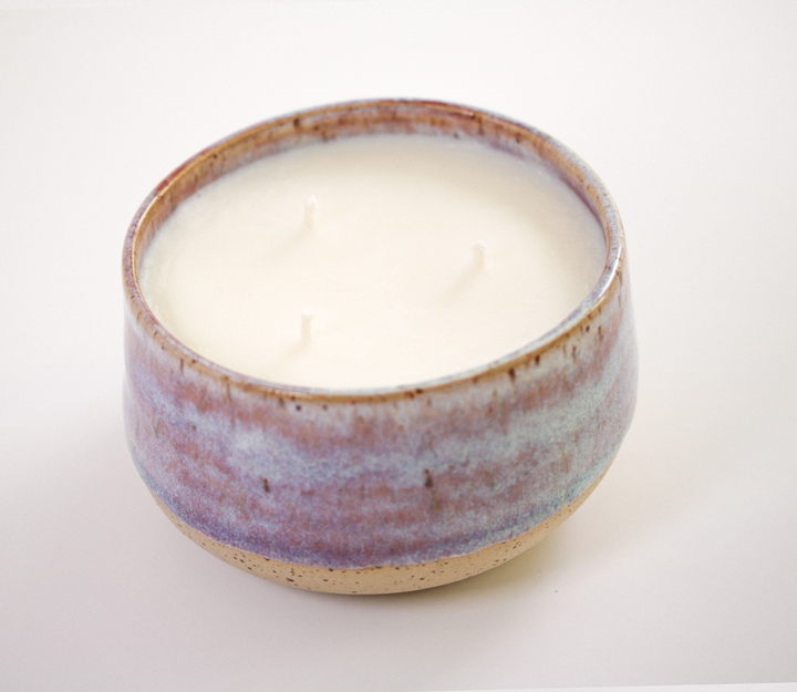Pottery – Plum Amaretto three-wick - Image 2