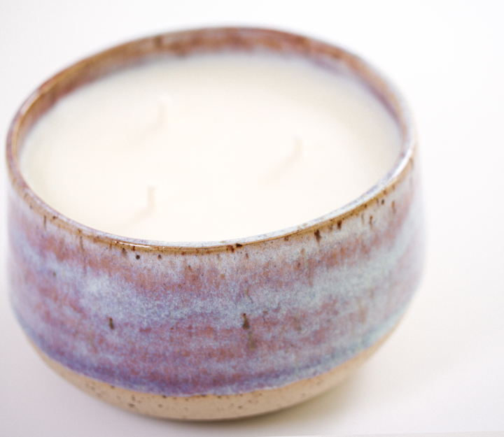 Pottery – Plum Amaretto three-wick - Image 3
