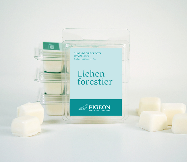 Cubes de cire Lichen Forestier