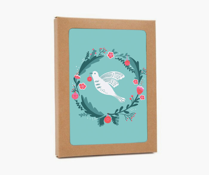 Boitier cartes de voeux Pigeon Atelier Letterpress