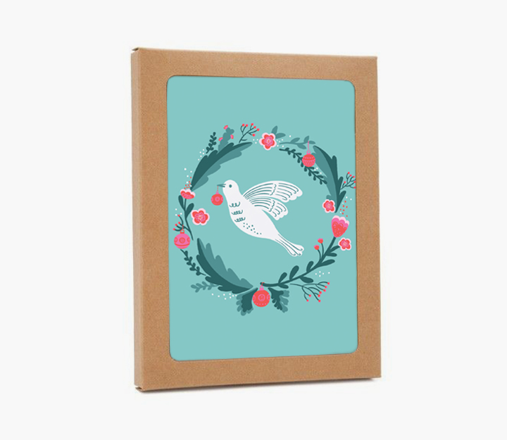 Boitier cartes de voeux Pigeon Atelier Letterpress