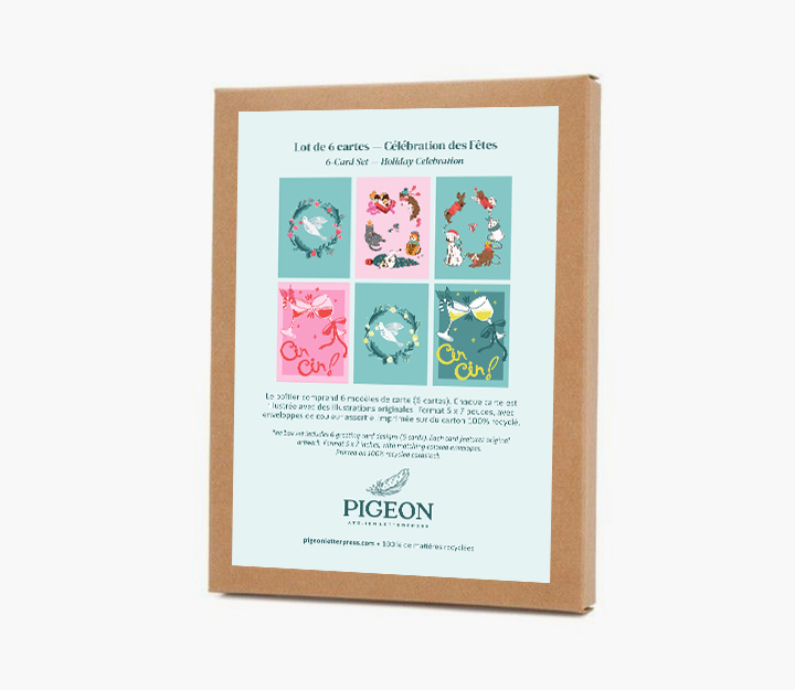Carte de souhaits - Boîte de 6 cartes - Série complète – Image 2